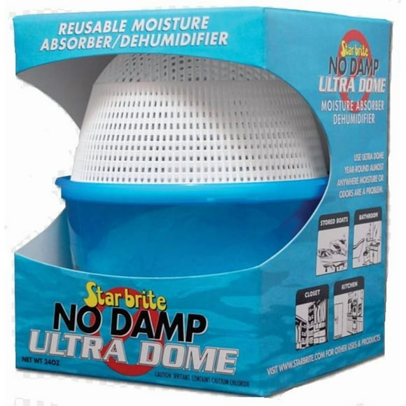 Star Brite Dehumidifier 085460 No Damp Ultra Dome; Granules In Bucket; 24 Ounce; Refillable; With US Label