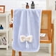 thumbnail image 4 of Accesorios de baño Toalla de lana de coral con lazo a rayas Toallas sanitarias, 4 of 6