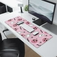 thumbnail image 2 of Long Mouse Pads for Desk,Halloween Pink Ghosts and Heart Pumpkins Desk Mats on Top Of Desks, Desk Mouse Pad Extra Large with 3mm Non-Slip Base and Stitched Edge for Gaming,Office,Work,Home 31.5x11.8in, 2 of 5