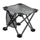 thumbnail image 2 of Silla plegable y reposapiés retráctil para acampar, picnic, senderismo al aire libre. gris grande, 2 of 9