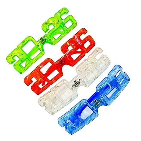 Light Up Glasses 2026 New Year Eyewear Led Glasses Glow Party Supplies for Wedding Christmas Birthday Raves Carnivals