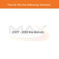 thumbnail image 3 of Max Advanced Brakes - Brake Kit for 2007 2008 2009 2010 2011 2012 Kia Rondo Rear Replacement Drilled Slotted Black Coated Disc Brake Rotors and Ceramic Brake Pads, 3 of 10