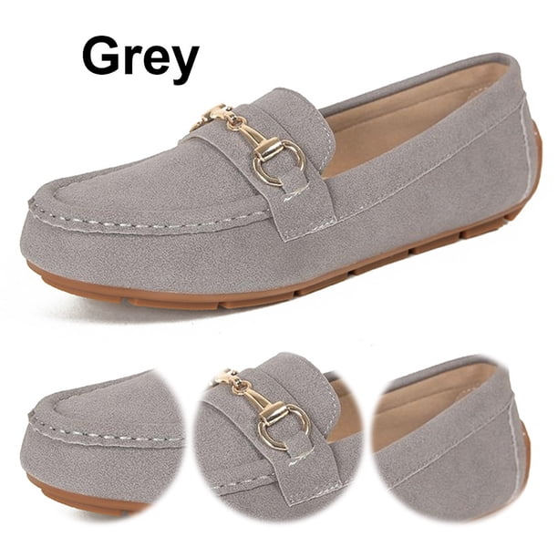 Mocasines Elegantes Zapatos Planos para Mujer Slip On Casual Penny Ligero Negocios