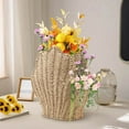 thumbnail image 6 of Scallop Shell Shaped Storage Basket, Handwoven Paper Rope Basket, Natural Fiber Organizer, Decorative Storage Bin, Beach Themed Basket, Sustainable Home Decor, 6 of 9