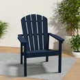 thumbnail image 2 of Cobiod Stackable HDPE Adirondack Chair,All-Weather-Resistant Outdoor Chair for Patio,Navy-blue., 2 of 8