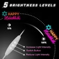 thumbnail image 3 of Letrero de neón Fadraney Happy Hanukkah con luces LED con forma de estrellas de David, 3 of 6