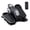 Silver, variant on Compact Under-Desk Elliptical, Quiet Mini Pedal Exerciser with Adjustable Speed and LED Display