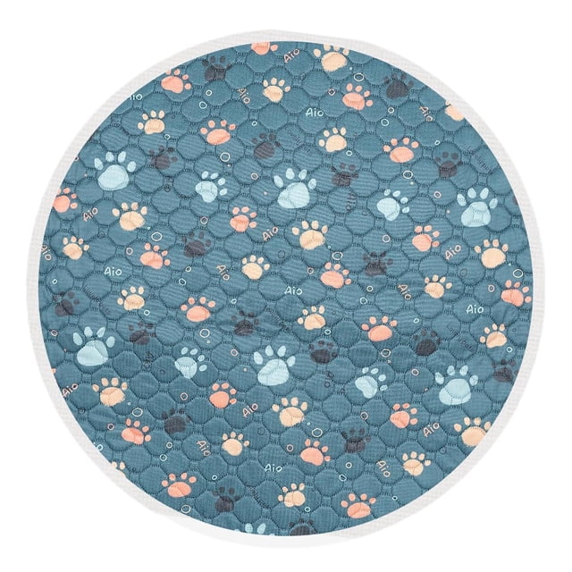koolsoo Washable Dog Pee Pad Dog Mat Absorbent Waterproof Dog Pee Pad Reusable Potty Mat blue