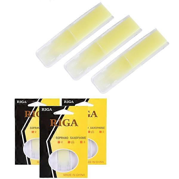3pcs resin alto saxophone saxophone reed alto saxophone bE saxophone reed strength 1.5, 2.0, 2.5 for clarinet, soprano or alto sax