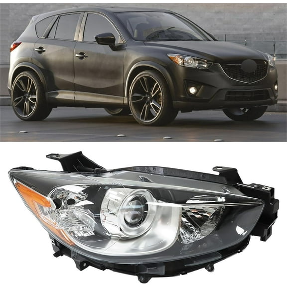 labwork Headlight Assembly Replacement for Mazda CX-5 CX5 2013-2016 Halogen Model Projector Headlamp Right Set Passenger Side