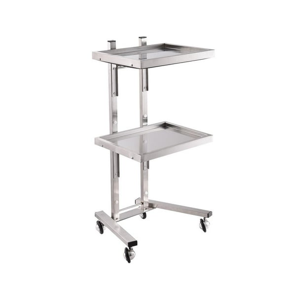 Goxfaca Rolling Salon Tray on Wheels Folding Beauty Salon Trolley with Tray Space-Saving Beauty Hair Cart for Bedroom Living Room Bathroom Kitchen classical