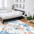 thumbnail image 6 of Area Rugs 4x6 Ft Summer Watercolor Red Blue Coral Seashell Nautical Vintage Non-Slip Washable Rug Indoor Rug Floor Mats Non Shedding Carpet for Living Room Bedroom Dining Room Home Decor, 6 of 8