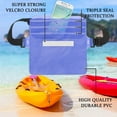 thumbnail image 4 of FacoFaco 2-Pack Waterproof PVC Pouch with Adjustable Waist Strap, Black Clear, 4 of 9