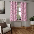thumbnail image 2 of Ambesonne Anime Grommet Curtain, Rabbits Humor, 50" x 63", White Pink, 2 of 6