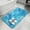 Blue, variant on Blue Waves Washable Area Rugs for Living Room Bedroom, Large Non Slip Indoor Floor Carpet Absorbent Low Pile Seaside Summer Ocean Nautical Coastal Door Mat Rugs for Bathroom Entryway 47.2"x63"