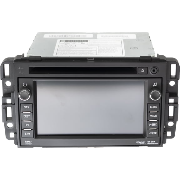 Restored 2011 GMC Chevrolet AMFM Radio CD DVD Mp3 Navigation OPT UUK Part Number 20883054 (Refurbished)