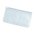 thumbnail image 2 of Bolsa de PVC con cremallera de hojas sueltas A5A6, bolsa de almacenamiento de documentos esmerilados, bolsa de documentos transparente impermeable con cremallera para tarjetas, 2 of 4