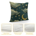 thumbnail image 4 of YINGXI Throw Pillow Covers Pillow Cases Gold Moon Stars Decorative Cushion Covers for Sofa Couch 12x12in, 4 of 5