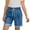 ZA-Light Blue-frostluinai jeans denim pants, variant on Frostluinai Girls Bermuda Jean Shorts 3-14Y Elastic Waist Retro Cuff Rolled up Denim Shorts Baggy Casual Knee Length Shorts with Pocket