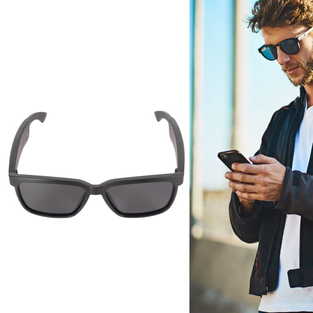 Smart Glasses, Large Range Built In Mic Speaker Sunglasses Open Ear For Phone For Laptop