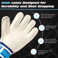 thumbnail image 4 of Guantes de arquero DERSISE con látex de 4 mm y protección para los dedos, 4 of 7