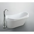 thumbnail image 2 of Bellaterra Home Barletta 69 inch Freestanding Bathtub in Glossy White, 2 of 5