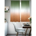 thumbnail image 3 of Sage Green Orange Ombre Sheer Curtains 72 Inch Length 2 Panels Set, Abstract Modern Gradient Voile Window Treatment Rod Pocket Curtains Sheers Drapes for Bedroom/Living Room/Kitchen 52"x72"x2, 3 of 7