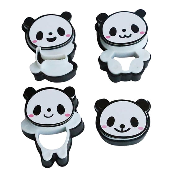 Kaireo Panda Cookie Cutter,Panda Cookie Baking Diy Super Cute Super Cute Kitchen Gadgets Baking Cake,Include:1 Set of Molds,Material:Plastic
