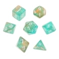 thumbnail image 2 of Juego de Dados multifacéticos de 7 piezas Sunnimix Verde y café, 2 of 8