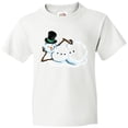 thumbnail image 3 of Inktastic Sassy Snowman in Top Hat Youth T-Shirt, 3 of 5