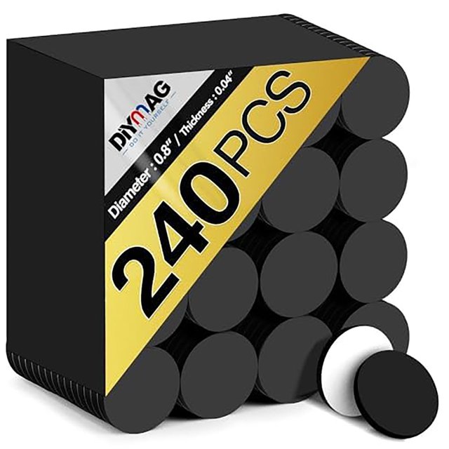 Magnetic Dot DIYMAG 240 unidades con adhesivo de 20 x 1 mm para manualidades
