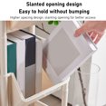 thumbnail image 4 of Movable Storage Rack Sundries Household Dormitory Student Bedroom Beige Bookcase Floor Bookshelf Room Large Capacity Room Dormitory Bookstand Brake Pulley Include, 4 of 8