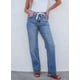 thumbnail image 4 of Jeans Sidefeel para mujer, cintura alta y pernera ancha, 4 of 7