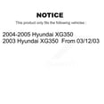 thumbnail image 2 of CMX Front Rear Disc Brake Rotors Kit for Car Hyundai XG350 K8-101379, 2 of 8