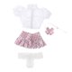 thumbnail image 1 of Accesorios para trajes de muñecas para niñas a escala 1:6, accesorios de decoración para muñecas, camisa de muñeca, falda plisada Rosa, 1 of 6