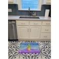 thumbnail image 3 of Carolines Treasures BB7363RUG Cactus Blue & Purple Watercolor Machine Washable Memory Foam Mat, 3 of 4