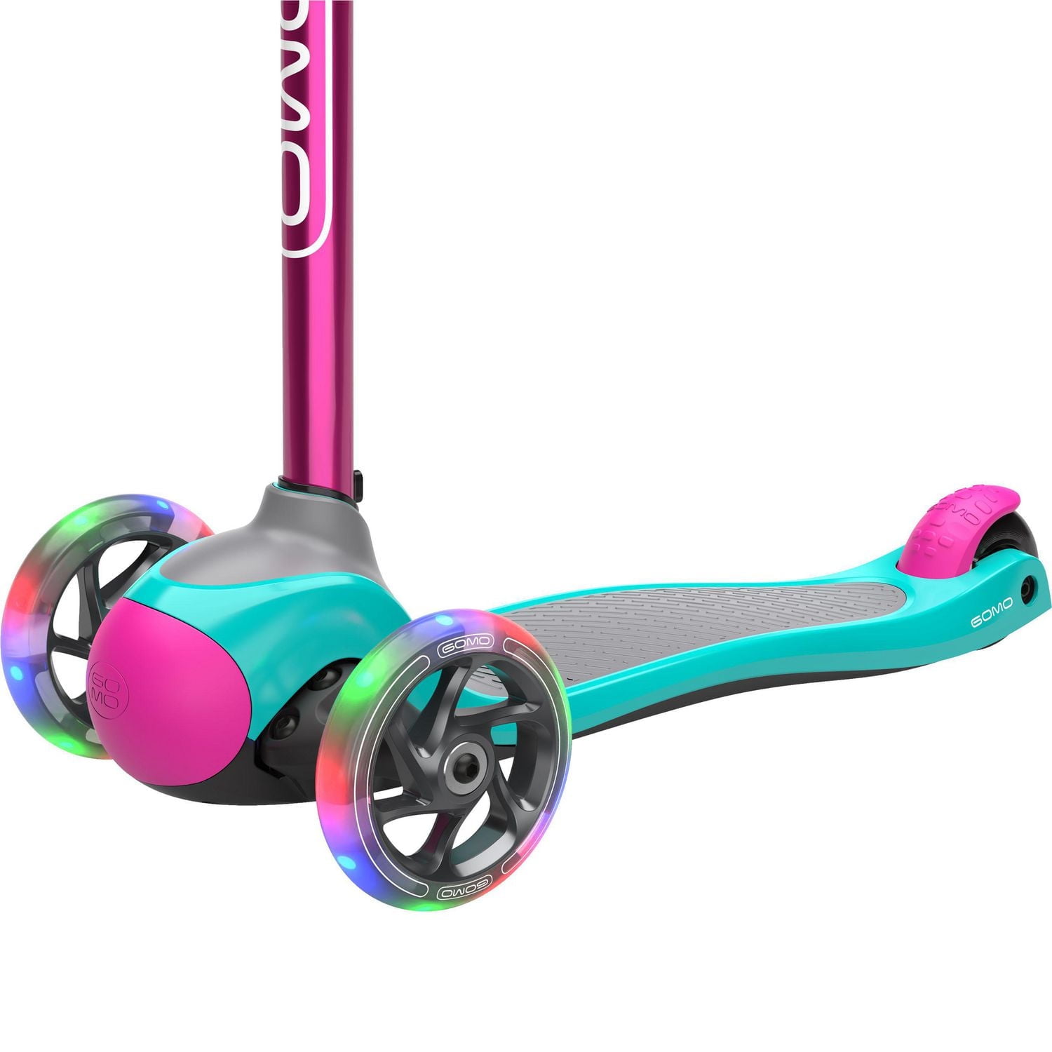 GOMO 3-Wheel Scooter Teal/Pink