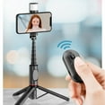 thumbnail image 5 of Portable Selfie Stick Tripod Stand Lightweight Handheld Mobile Phone Stand Extension Stabilizer Rod Accessories Sturdy Aluminium Alloy Rod Extendable Phone Tripod Q12 white, 5 of 5