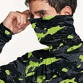 thumbnail image 6 of Wrtxtat Men's Sun Protection Hoodie UPF 50+ Fishing Hiking Shirt Long Sleeve SPF UV Shirt Rash Guard Lightweight Thin with Mesh Face Mask Black#01 XXL, 6 of 7