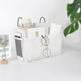thumbnail image 4 of Wall Hanging Organizer Bag with Sticky Hook,Over The Door Closet Hanging Storage for Pocket,Organizer Box Containers for Bedroom Bathroom Dormitory, 4 of 7