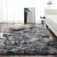 thumbnail image 4 of Shaggy Living Room Rug 160 x 230cm in Dark Gray Plush Soft Polypropylene Fiber Non Slip Rug, 4 of 5