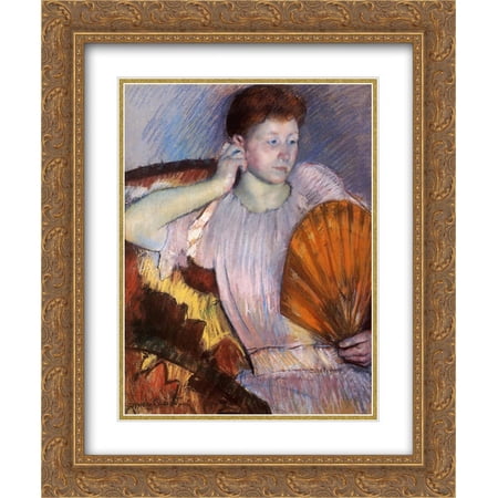 Mary Cassatt 2x Matted 20x24 Gold Ornate Framed Art Print 'Contemplation'
