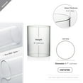 thumbnail image 2 of WGV Clear Hurricane Candle Shade Chimney Tube - 5" Wide x 6" Height, Good quality, Heavy Weighted Base - 1 Pc, 2 of 7