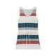 thumbnail image 3 of VISgogo Vestido casual de verano para mujer sin mangas con cuello en V profundo con cordón a rayas con bolsillos VISgogo  moda, 3 of 9