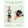 thumbnail image 7 of GlowWise Juicer Machines with Built-in Blades for Slicing Whole Fruits & Vegetables, Cold Press Juicer with 4.35" Large Feeding Chute, Easy to Clean, Quiet Masticating Juicer with High Juice Yield, 7 of 7