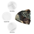 thumbnail image 3 of Lsque Western Cowboy Snake Ram Skull Pattern Knitted Beanie, Unisex Winter Hat, Knit Hat Winter Beanies Thick Fisherman Beanies Cuffed Plain Skull Caps, 3 of 6