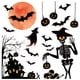 thumbnail image 2 of Seyotauo Halloween Red Castle Pumpkin Ghost Skeleton Wall Cling Sticker, Ghosts Pumpkins for Home Party Supplies Shop Window Glass Display Decoration, 2 of 9