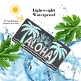 thumbnail image 4 of 1 Pcs 2D Flat License Plate Covers & Frames, Aloha Theme For Decorative Front, Waterproof For Decoration Aluminum License Plate Covers & Frames Cover For Men Women, 12" X 6", 4 of 7