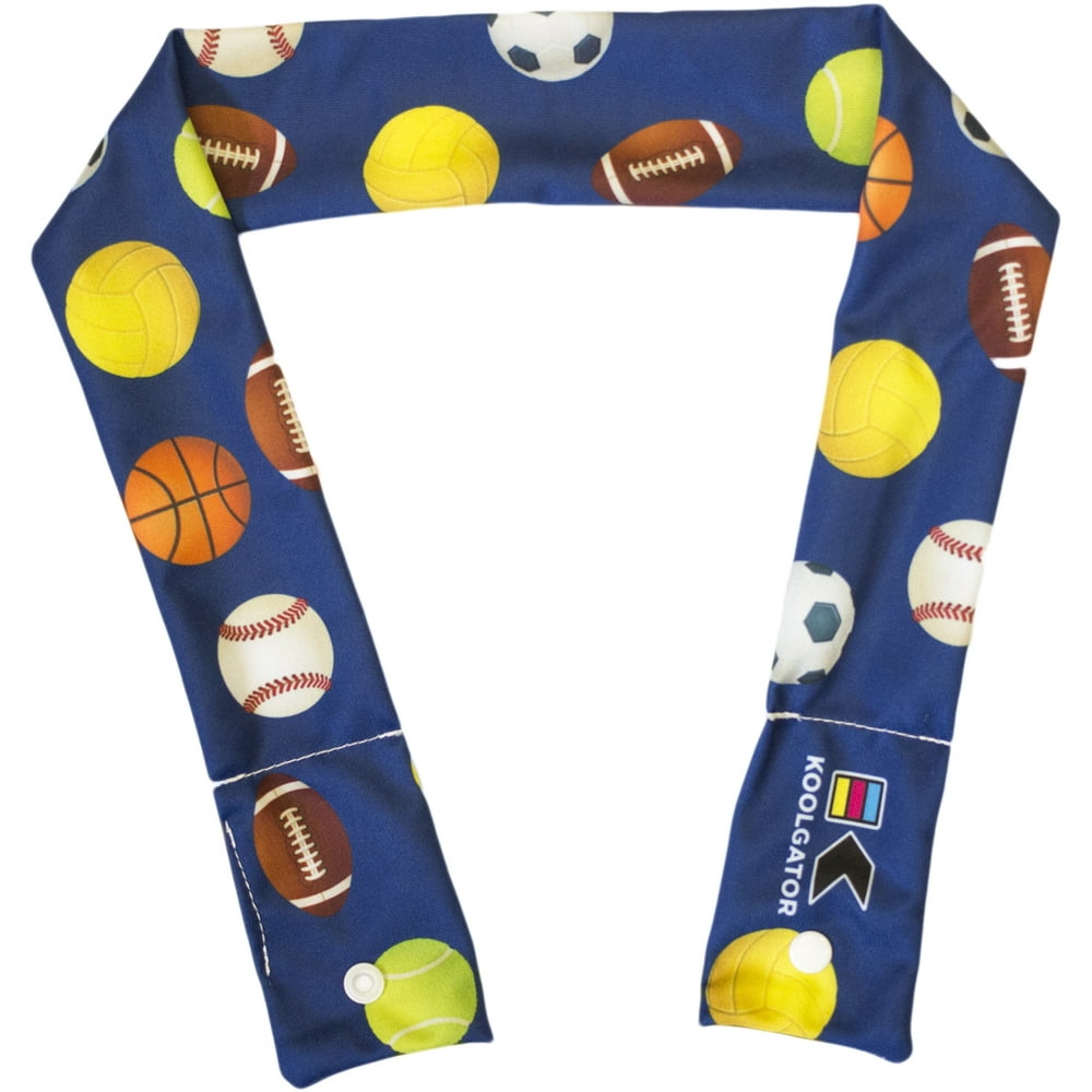 KOOLGATOR Cooling Neck WrapSports Balls Design