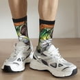 thumbnail image 6 of Xecao fishing bass Pattern Sport Socks for Women and Men Crew Socks Sporty Calf Socks Casual Socks, 6 of 6